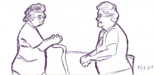 Old Ladies Gossiping